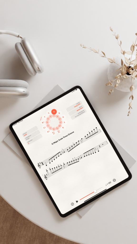 Violin scales made easy iPad app